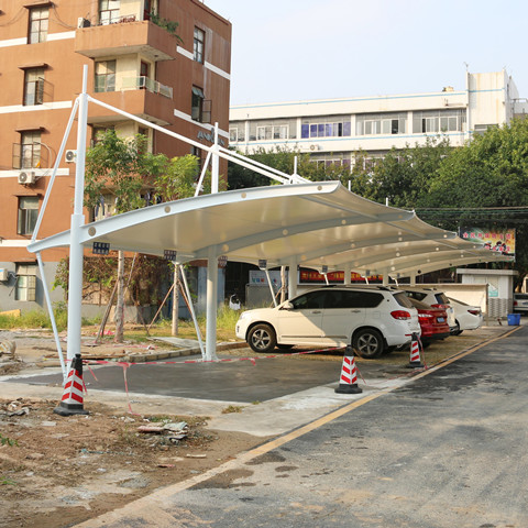 TC041 膜结构停车棚 深圳龙城工业区